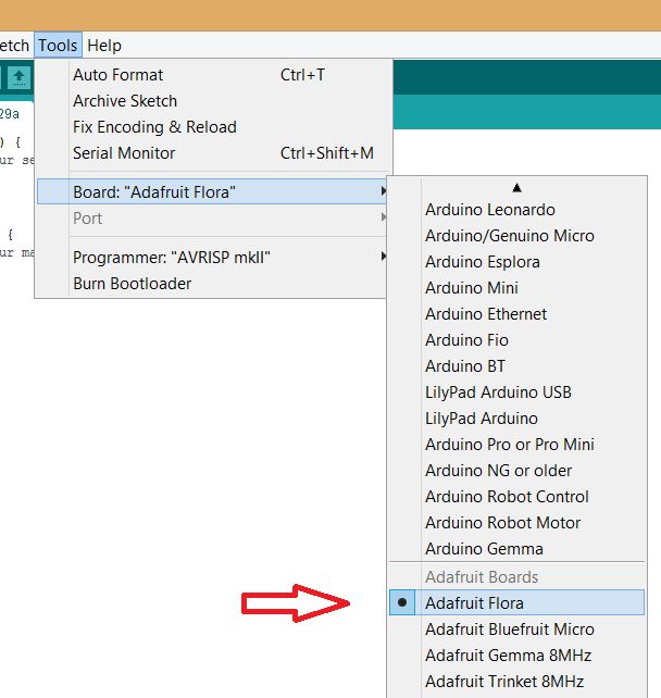 Adafruit Flora Board
